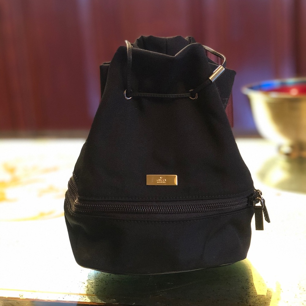 Gucci mini drawstring wristlet bag with bottom zip